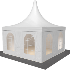 Pagode 6x6, weiß