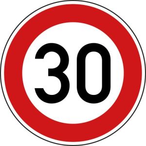 Verkehrszeichen 274-30