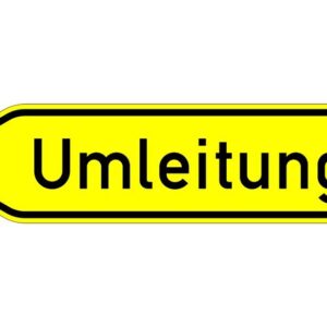 Verkehrszeichen 454-10 (Umleitungs links)
