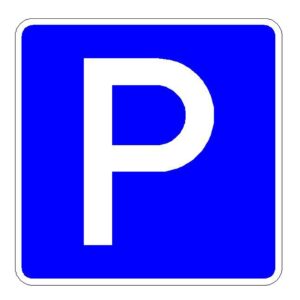 Verkehrszeichen 314, (Parken) 400x400mm